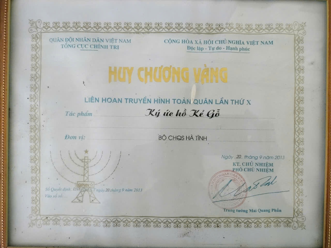Làm phim tài liệu  ký ức hồ Kẻ Gỗ
